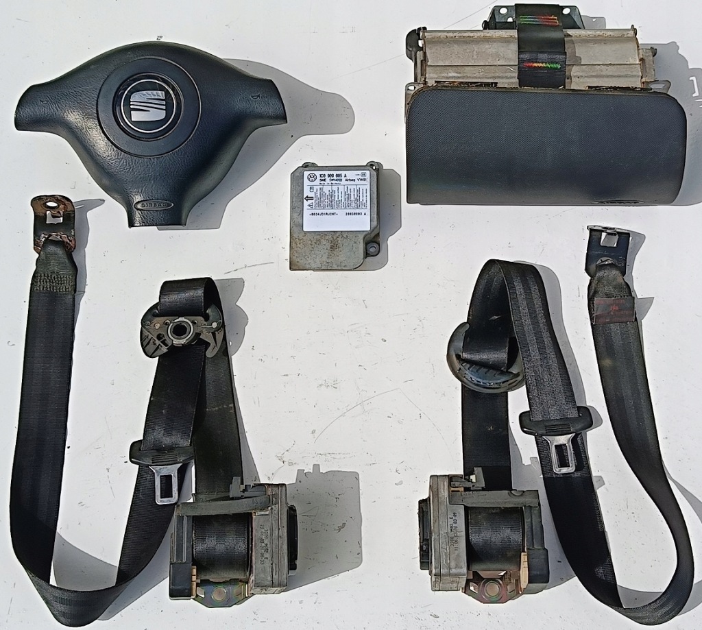 фото №1, Seat toledo ii 03 r подушки безпеки подушка безпеки ремені датчик комплект