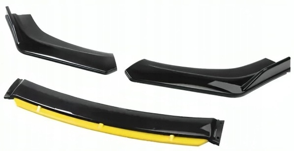 фото №1, Универсальная накладка передний бампера сплиттер спойлер do автомобиля жёлтый