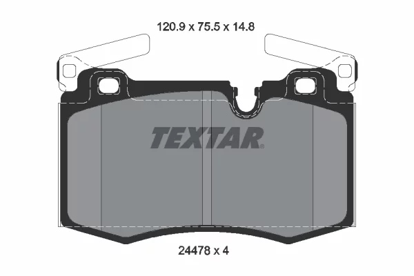 фото №2, Textar тормозные колодки ham. перед citroen c4 mini r56 r57 r58 r59 r55 2006-