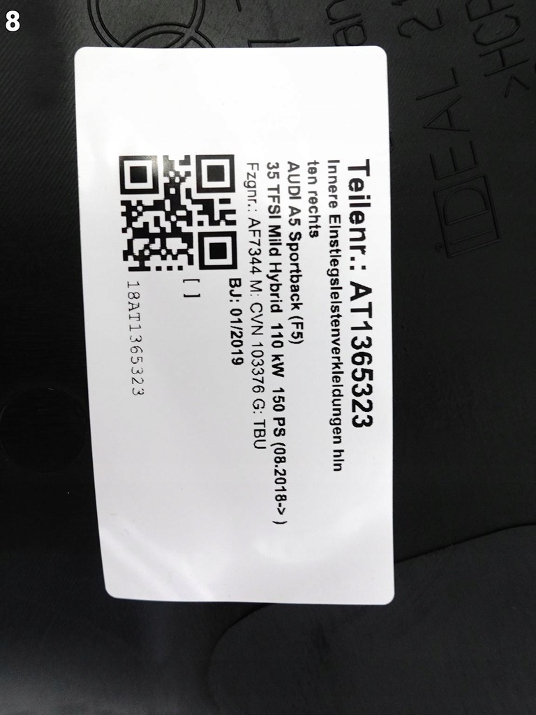 фото №9, Audi a5 s5 rs5 8w8 f5 b9 sportback 16- молдинг защита обшивка блок двигателя c 4pk