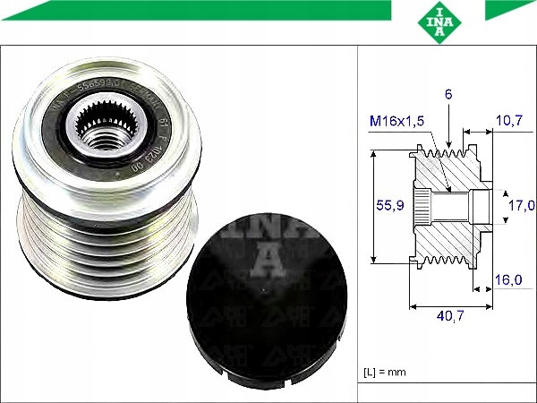 Генератор - сцепление односторонний schaeffler ina 535 0028 10 Цена