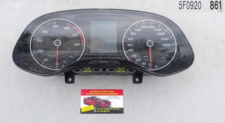 фото №1, Счетчик приборы seat leon 5f0920861