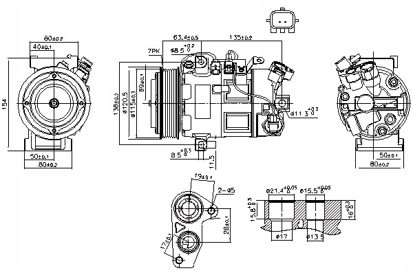 фото №2, Компрессор кондиционера renault grand scenic iii megane megane iii
