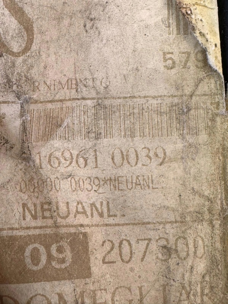 Трубка шланг mercedes 169610039 Оригинал