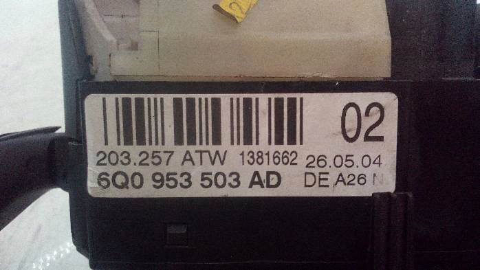 фото №8, Переключатель комбинированный лента vw polo 9n 6q0953503ad