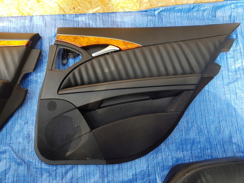 фото №8, Mercedes w211 kombi сиденья заднее сиденье обшивки комплект кожа