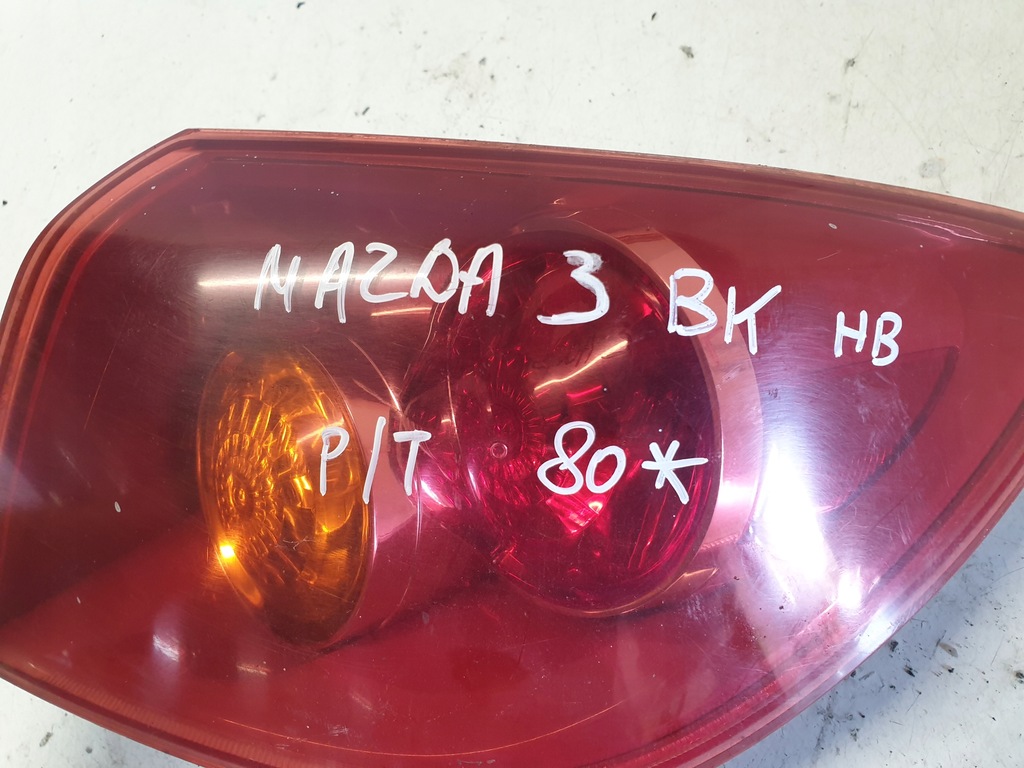 фото №5, Лампа задняя правая задняя w крыло mazda 3 bk hb