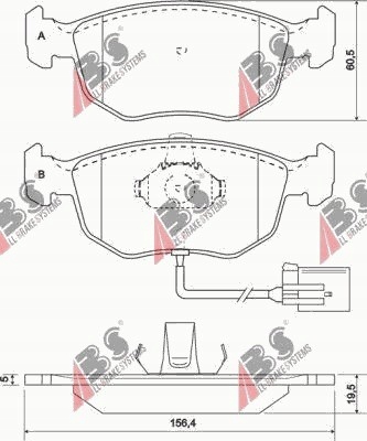 фото №1, Гальмівні колодки гальмівні перед ford mondeo 2.5 v6 94-00