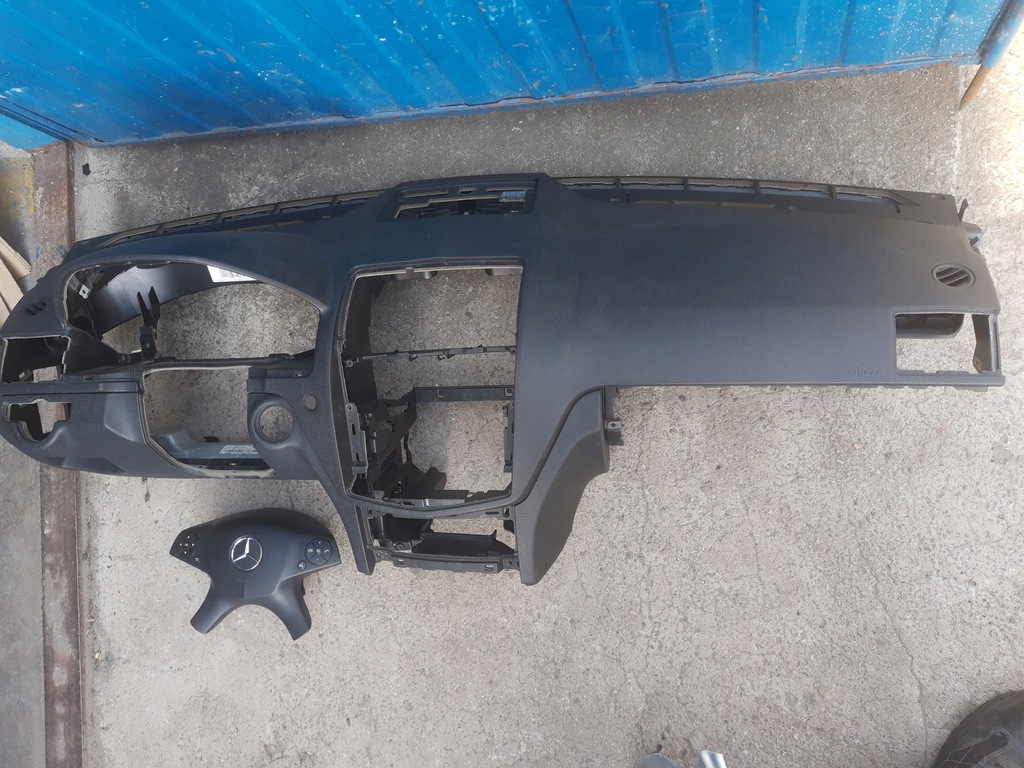 фото №9, Mercedes c w204 2008-2011 консоль подушка подушка безпеки колінна