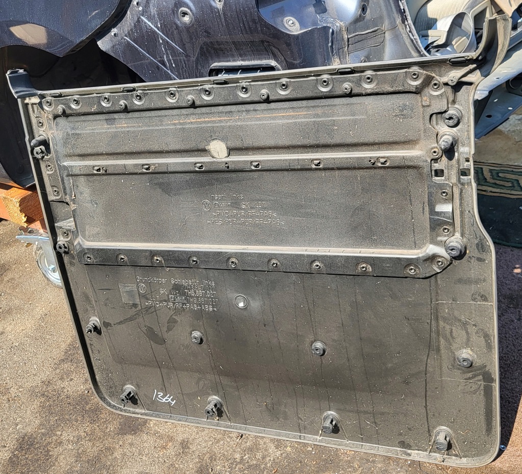 фото №10, Обшивка обивка дверь раздвижных левых vw t5 multivan оригинальный номер чёрный