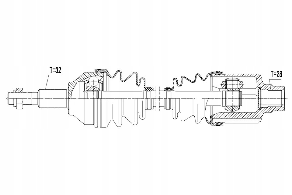 фото №1, Приводной вал приводная avenger 08- /правая/