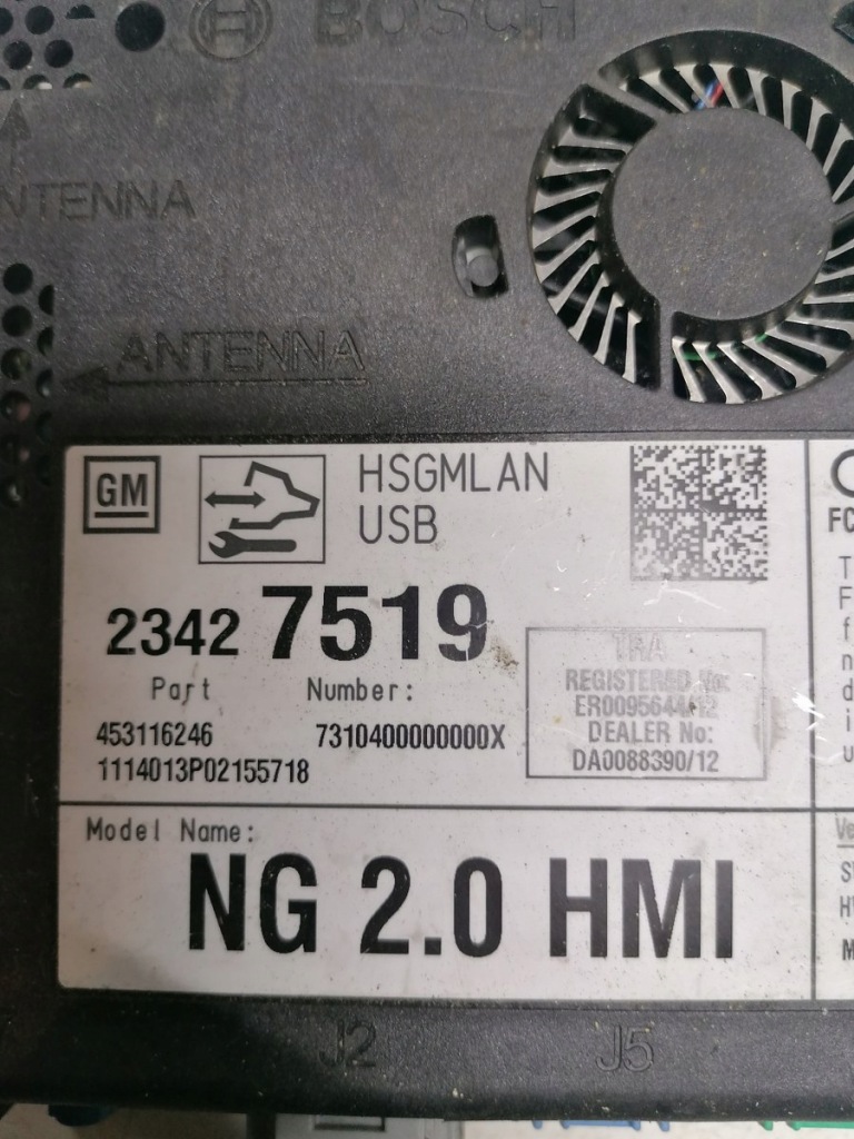 фото №3, Модуль блок керування hmi opel insignia a