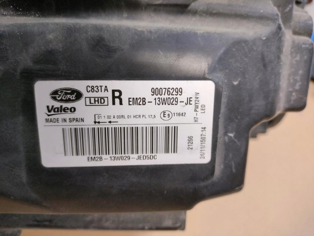 фото №4, Ford s-max mk2 galaxy led лампа права перед eu