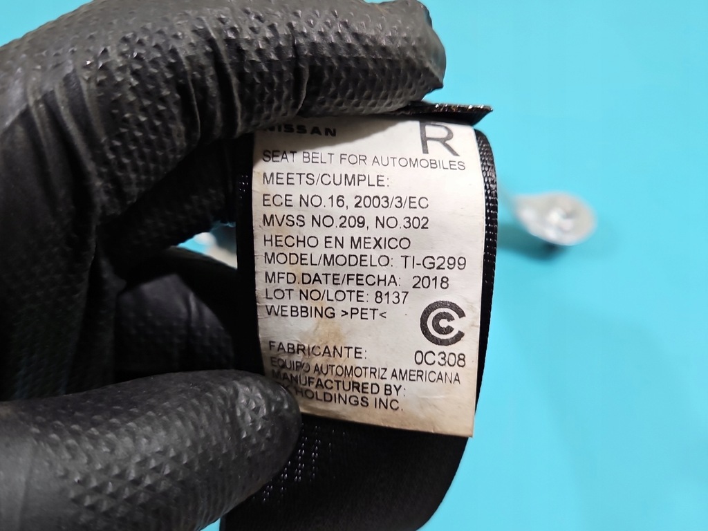 фото №7, Pas безопасности задняя правый 2 ряд infiniti qx60 12- 888449np0b