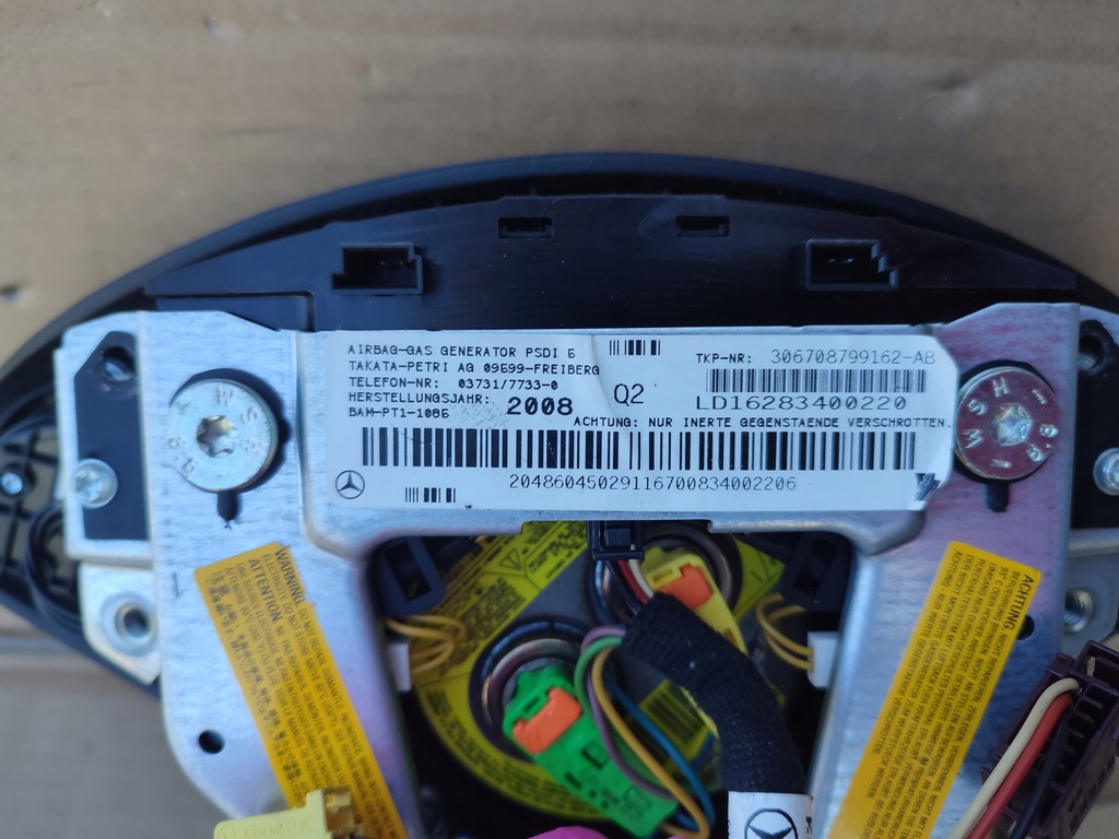 фото №7, Подушка безпеки подушка водія mercedes glk x204 2048604502 2009