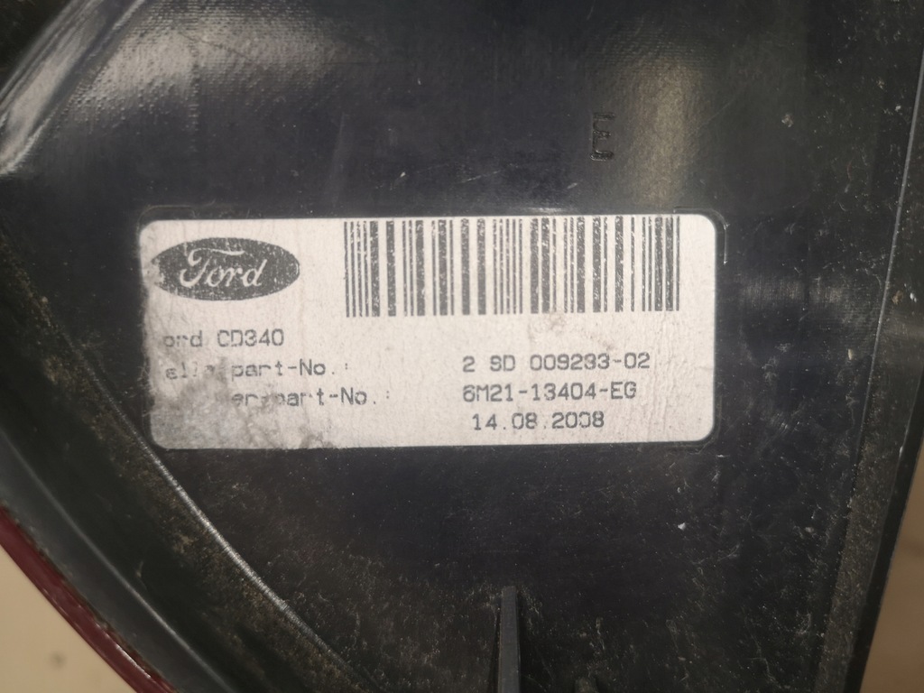 фото №8, Лампа задняя правая w крыло ford galaxy mk3 lift