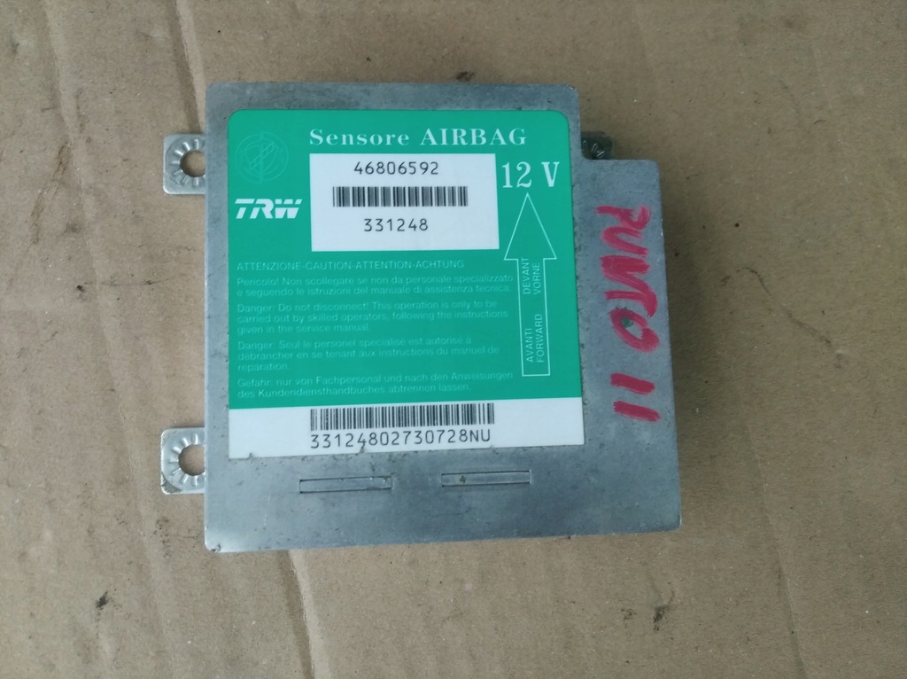 фото №1, Датчик air bag fiat punto ii