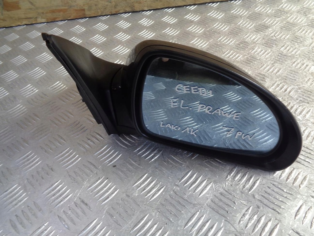 фото №6, Зеркало правое 7 pin kia ceed 1 i 2006- лак: 1k europa