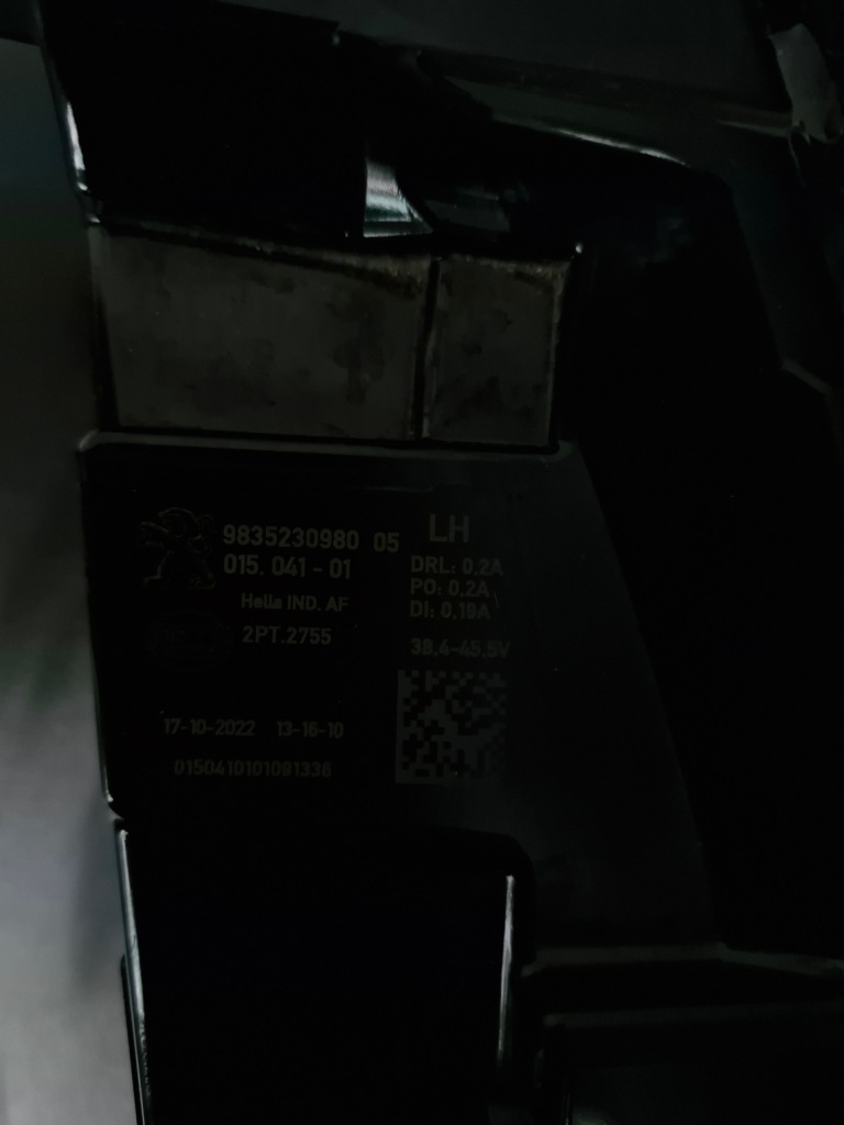 Противотуманная фара peugeot 308 3 t10 левый led drl с Разборки