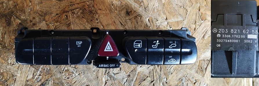 фото №1, Панель перемикачі mercedes w203 w209 2038216258