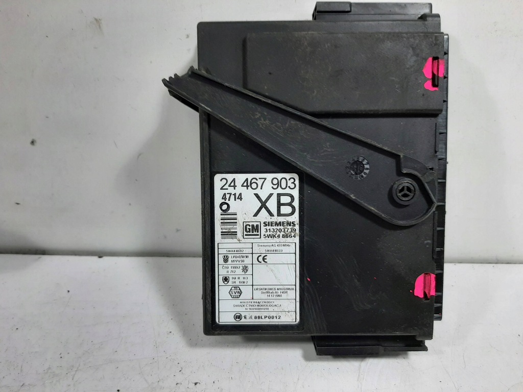 фото №9, Opel corsa c 1.2 16v 02r набір стартовий блок керування двигуна 24443796 ax