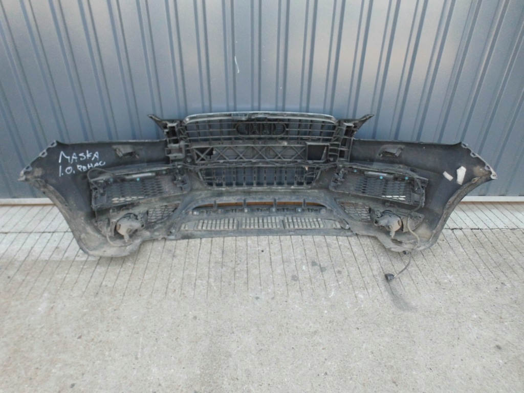 Бампер передній решітка радіатора протитуманні фари світлодіоди audi q7 4l рестайлінг  s line 2010r. чорний Недорого