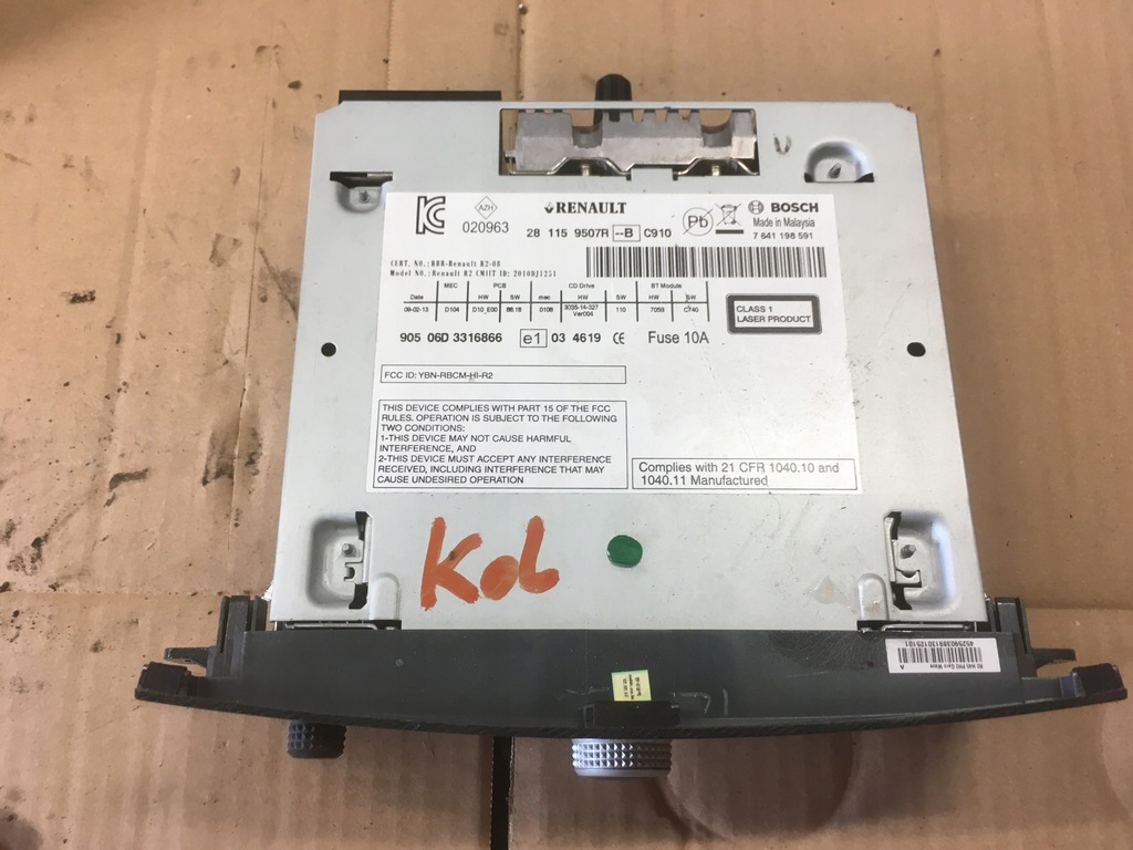 фото №3, Радіо cd заводський renault koleos lift