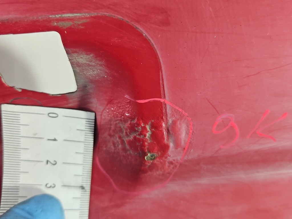 фото №11, Двері перед ліва mitsubishi l200 96-01 червоний