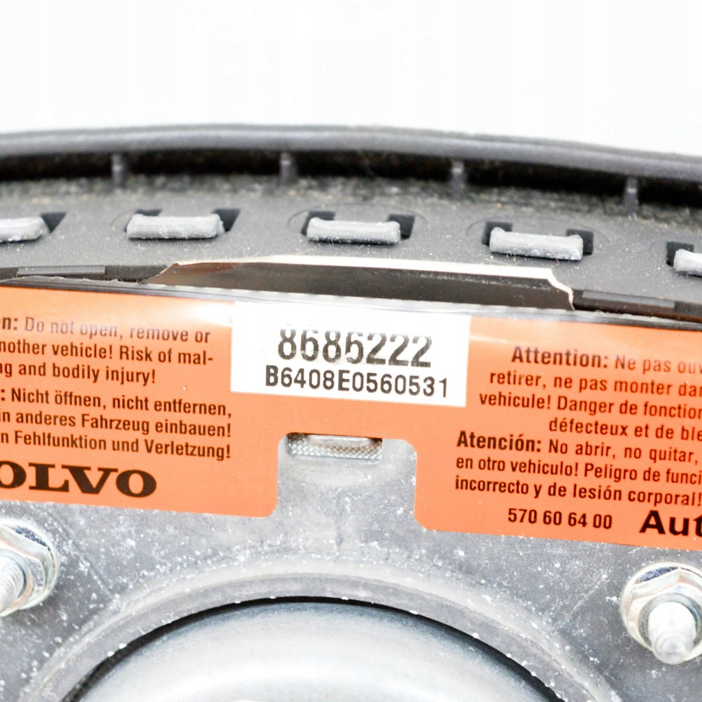 фото №7, Volvo s60 2004 подушка повітряна подушка безпеки керма