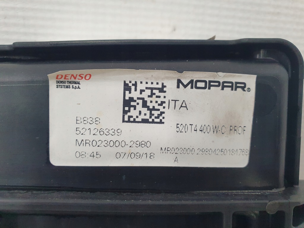 фото №9, Вентилятор compass renegade 500x tipo tonale 1.0t 1.3t 52078868 52126339