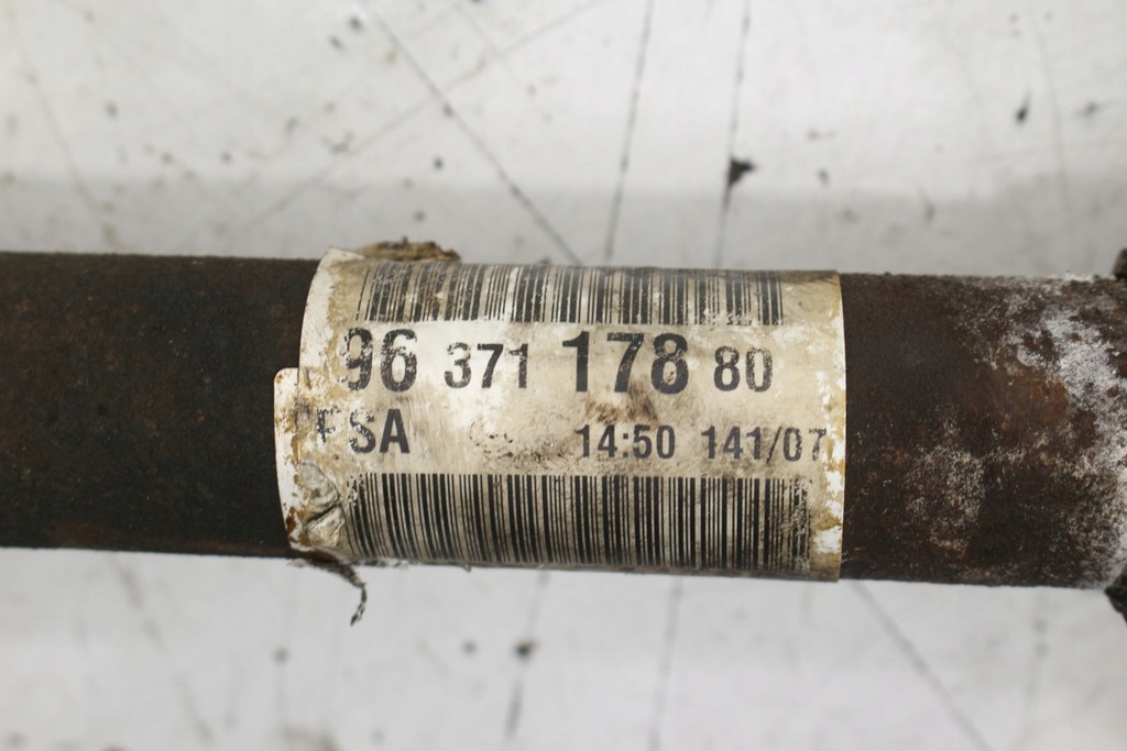 фото №8, Приводной вал левая короткий 9637117880 citroen c4 picasso i 1.6 hdi