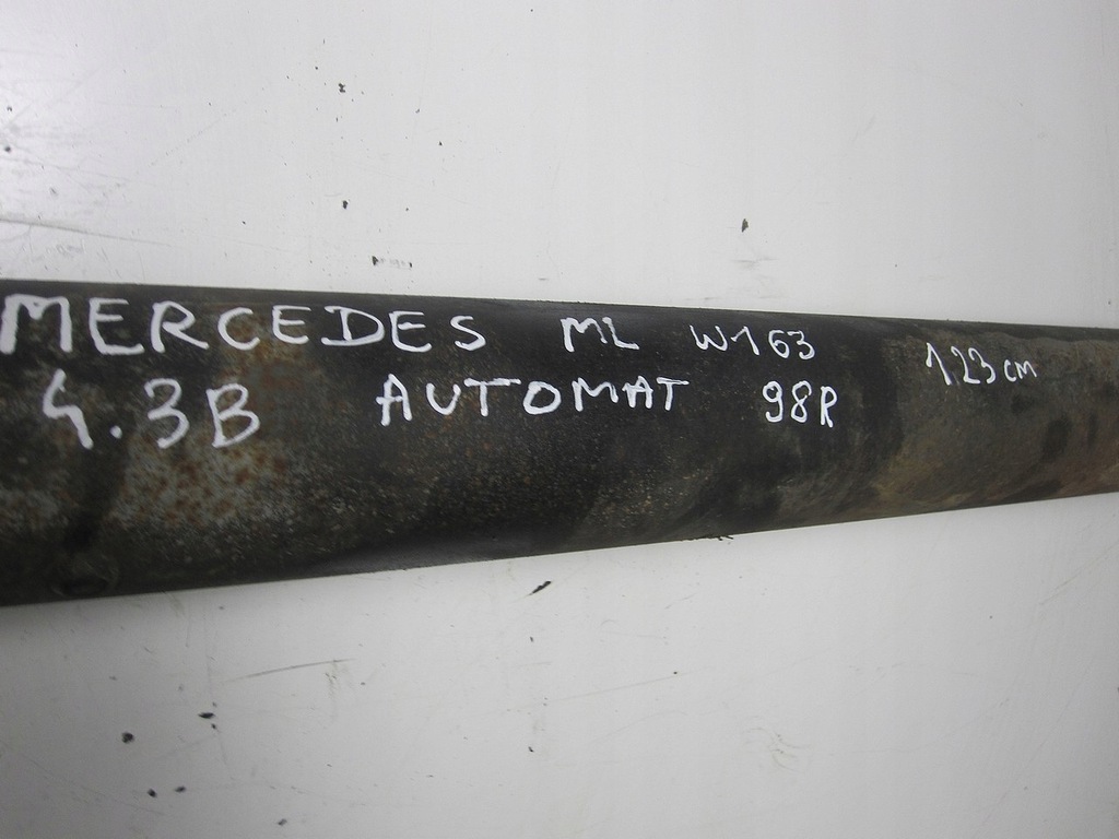 фото №10, Wał приводной mercedes w163 ml 4.3 98 автоматическая коробка передач 123cm