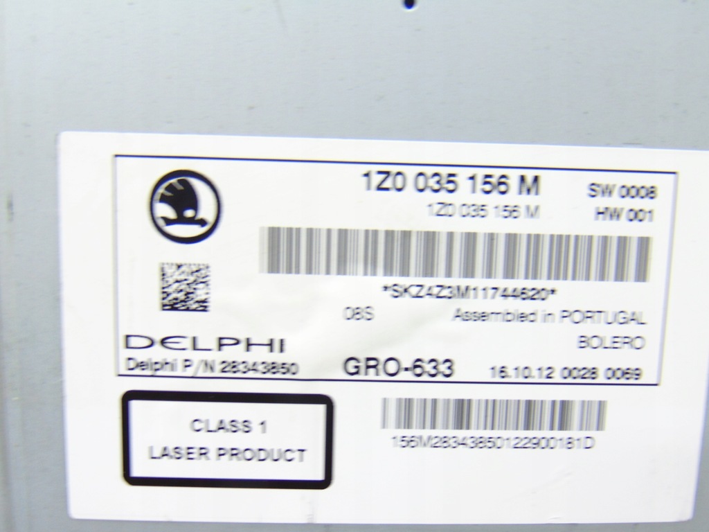 фото №4, Радио дисплей cd skoda octavia ii yeti rapid 1z0035156m