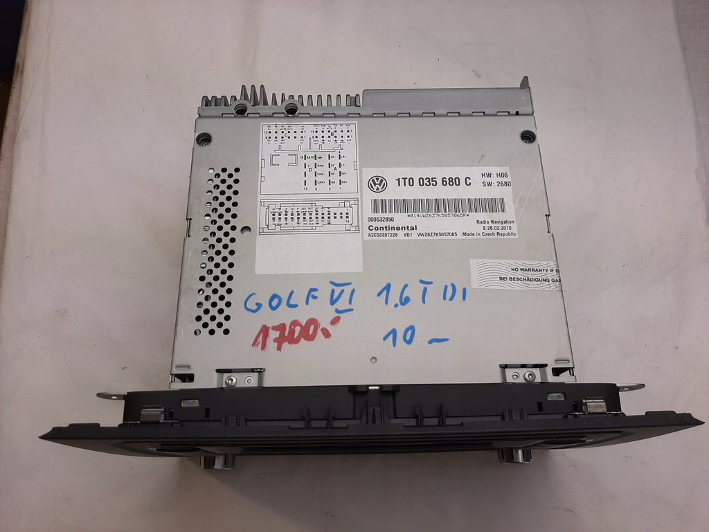фото №4, Vw golf vi радио навигация 1t0035680c