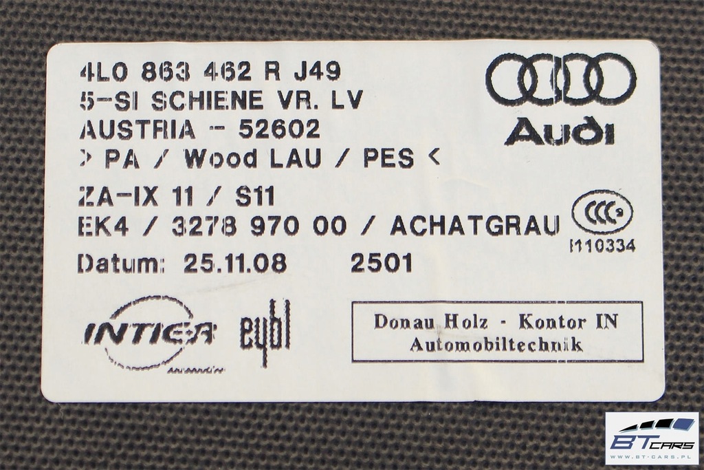 фото №10, Audi q7 обшивка + килимок + pas багажника 4l0863879n 4l0863880s 4l0863462r 4l0