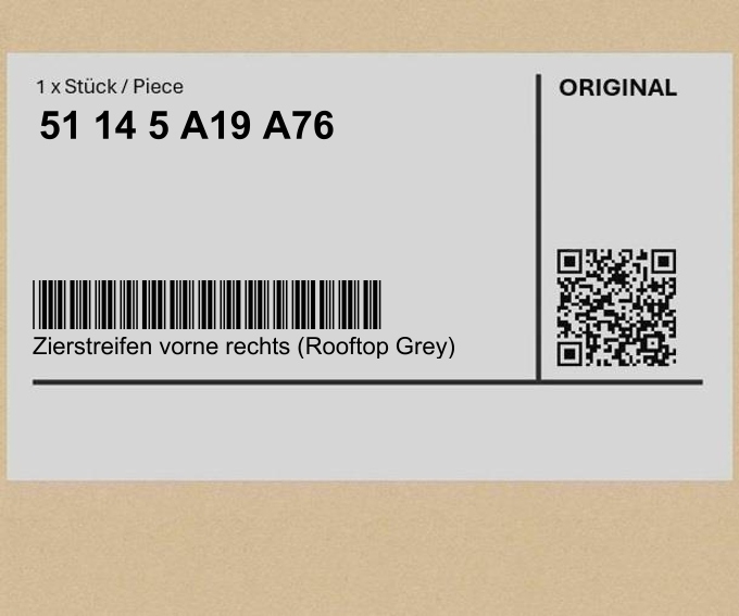 фото №1, Ремінь декоративний передній правий rooftop grey mini f56 f56