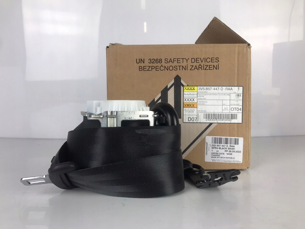 фото №1, Skoda superb iii pas безопасности натяжитель задняя