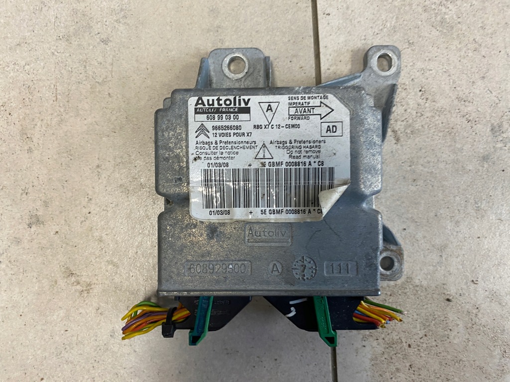 фото №5, Citroen c5 iii консоль подушка датчик ремни