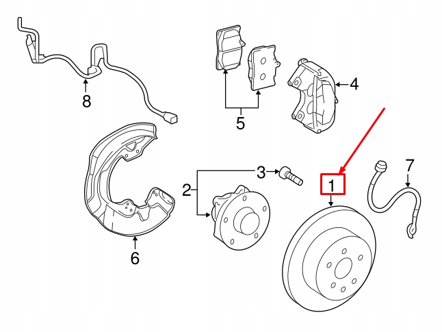 фото №7, Lexus gs l10 передняя правая диск тормозная f-sport 4351253050оригинальная