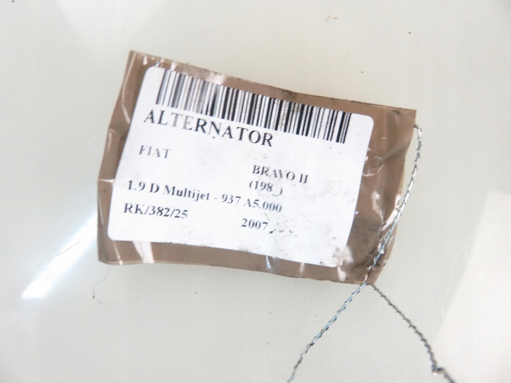 фото №9, Генератор fiat bravo ii 1.9 multijet - 937 a5.000