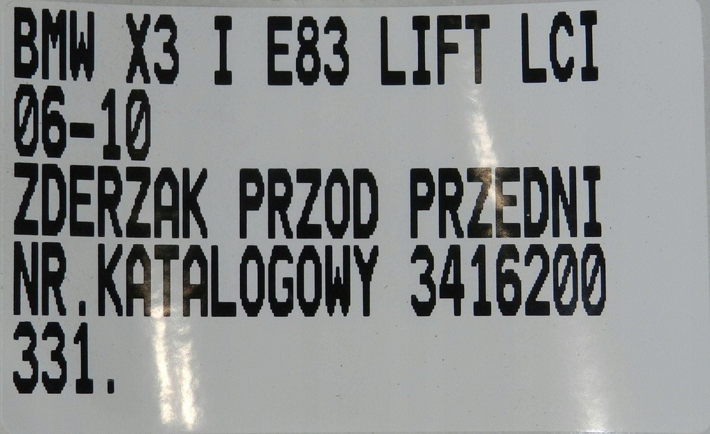 фото №14, Bmw x3 e83 lift lci pdc 06-10 бампер перед передній kompletny 51113416200