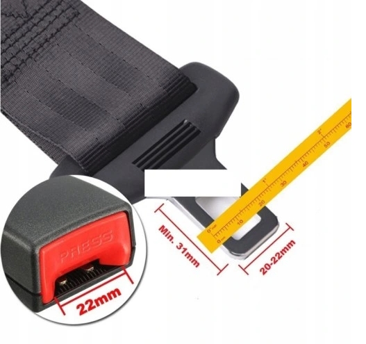 фото №4, Заглушка поперечина безпеки ременів w автомобіль подовжувач адаптер пряжка