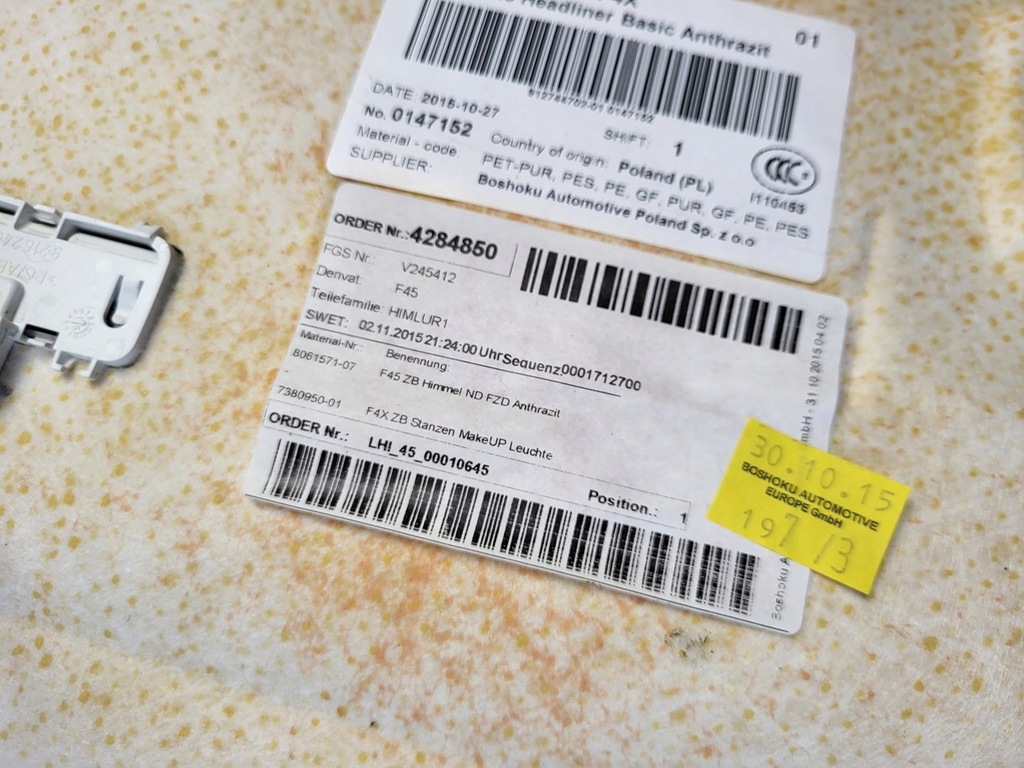 фото №16, Стеля обшивка захист молдинг лампа ручка дзеркало bmw 2 f45 m-pakiet