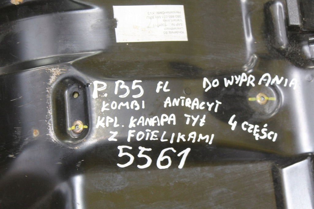 фото №15, Заднее сиденье сиденье задняя foteliki vw passat b5 fl