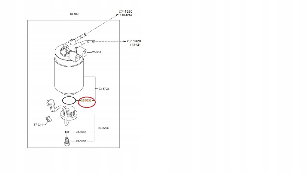 фото №2, Оригінальний ущільнювальне кільце датчика пального mazda r2l113za7