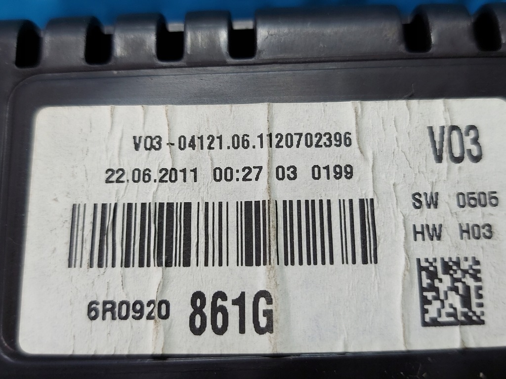 фото №8, Счетчик приборная панель vw polo 6r 1.2 tdi 2011r 6r0920861g