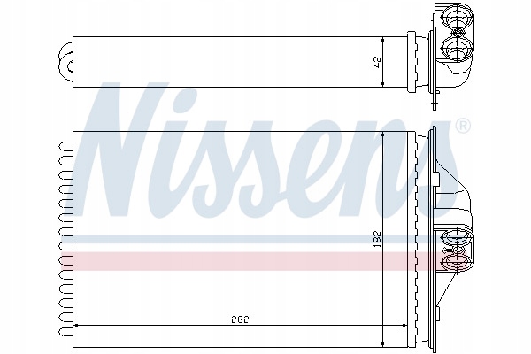 Nissens 70975 теплообмінник тепла, обігрівач салону Доставка
