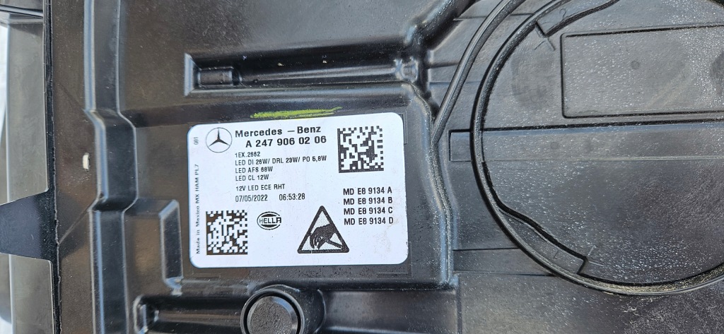 фото №5, Mercedes glb 247 x247 лампа правая multibeam