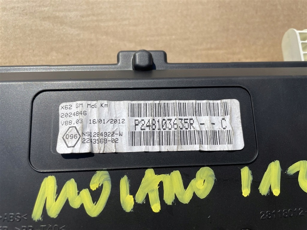 фото №5, Счетчик приборы 2.3 dci механическая коробка передач rwd 10-14r opel movano b 10-19r 12r