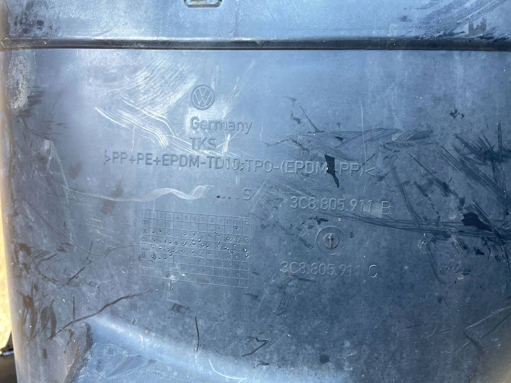 фото №12, Подкрылок перед передние левая vw passat cc 3c8805977a 3c8805911b 2008-